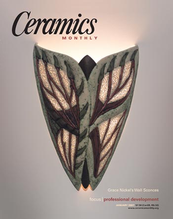 Cover of Ceramics Monthly, January 2007