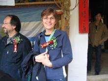 Me with Corsage at the launch of the World Ceramic Centre Project, Sanbao